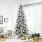 Edge Collections - 9' - Green - Snow Flocked Artificial Christmas Tree with Realistic Branches - 1 Piece